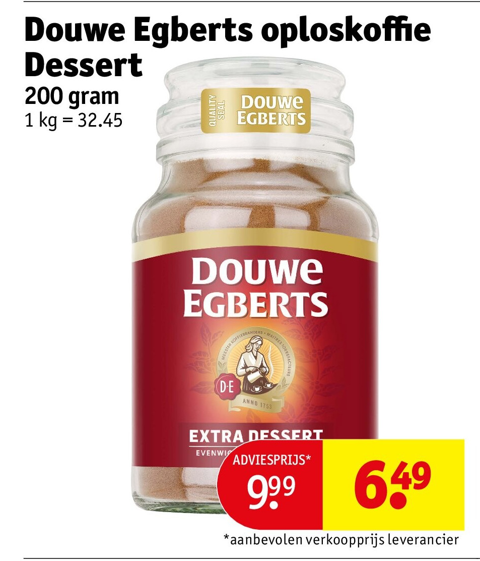 Douwe Egberts oploskoffie Dessert