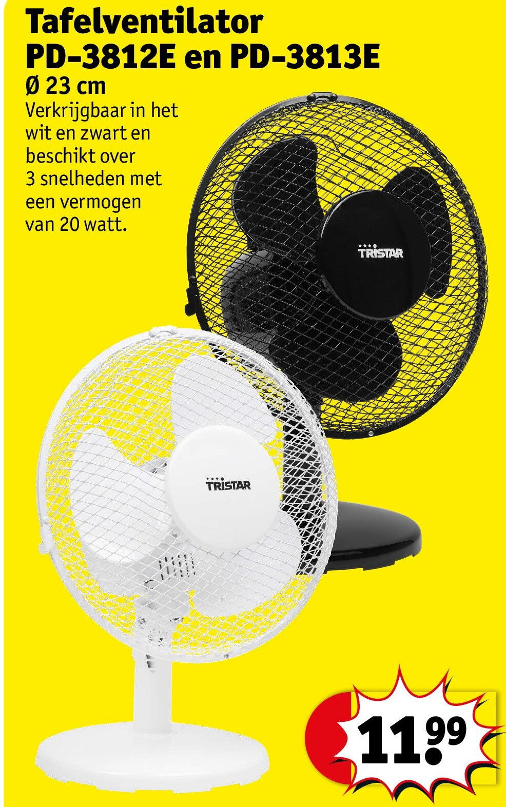 Tafelventilator PD-3812E en PD-3813E