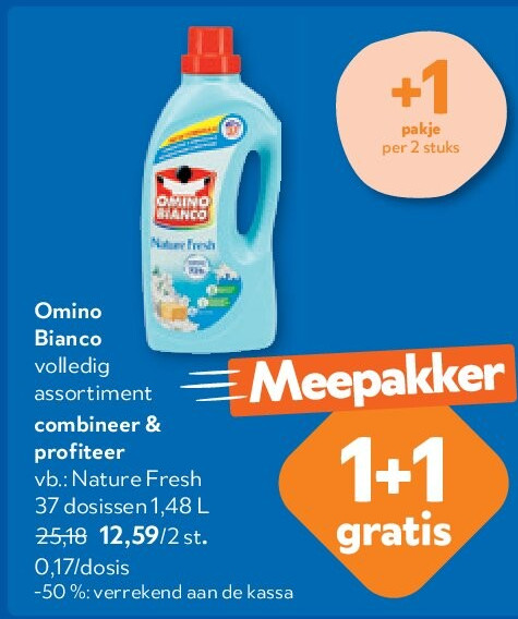 Omino Bianco Nature Fresh 37 dosissen 1,48 L