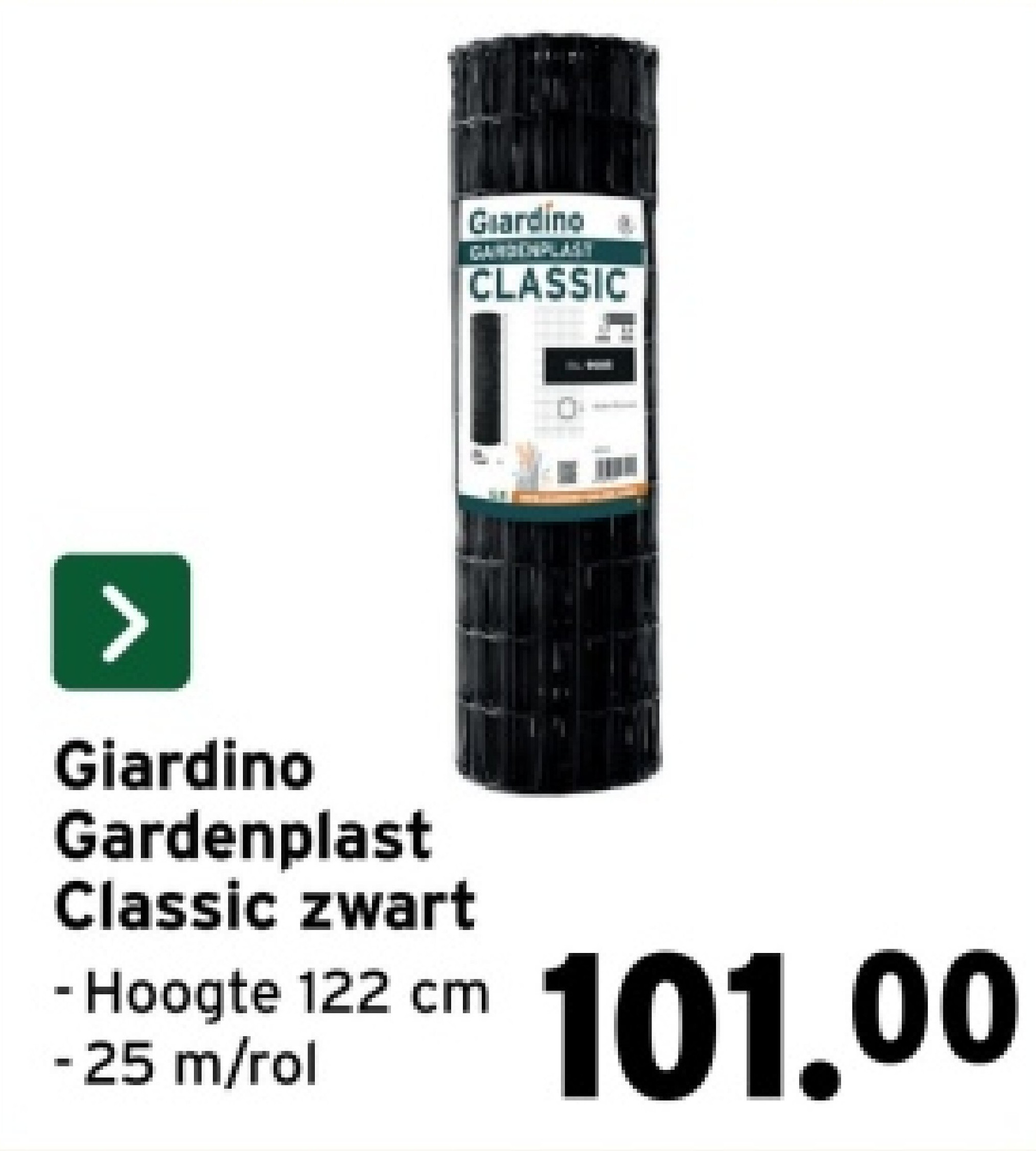 Giardino Gardenplast Classic zwart