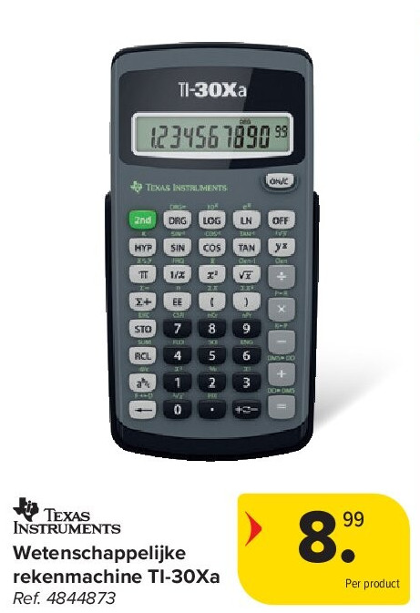 Wetenschappelijke rekenmachine TI-30Xa