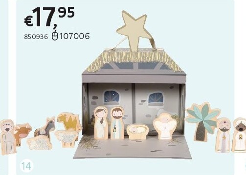 LITTLE DUTCH KERSTSTAL SPEELKOFFER