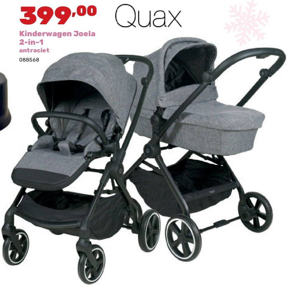 Kinderwagen Joela 2-in-1 antraciet