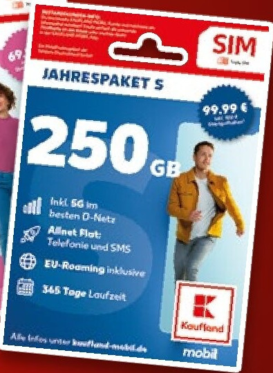 Jahrespaket S 250 GB