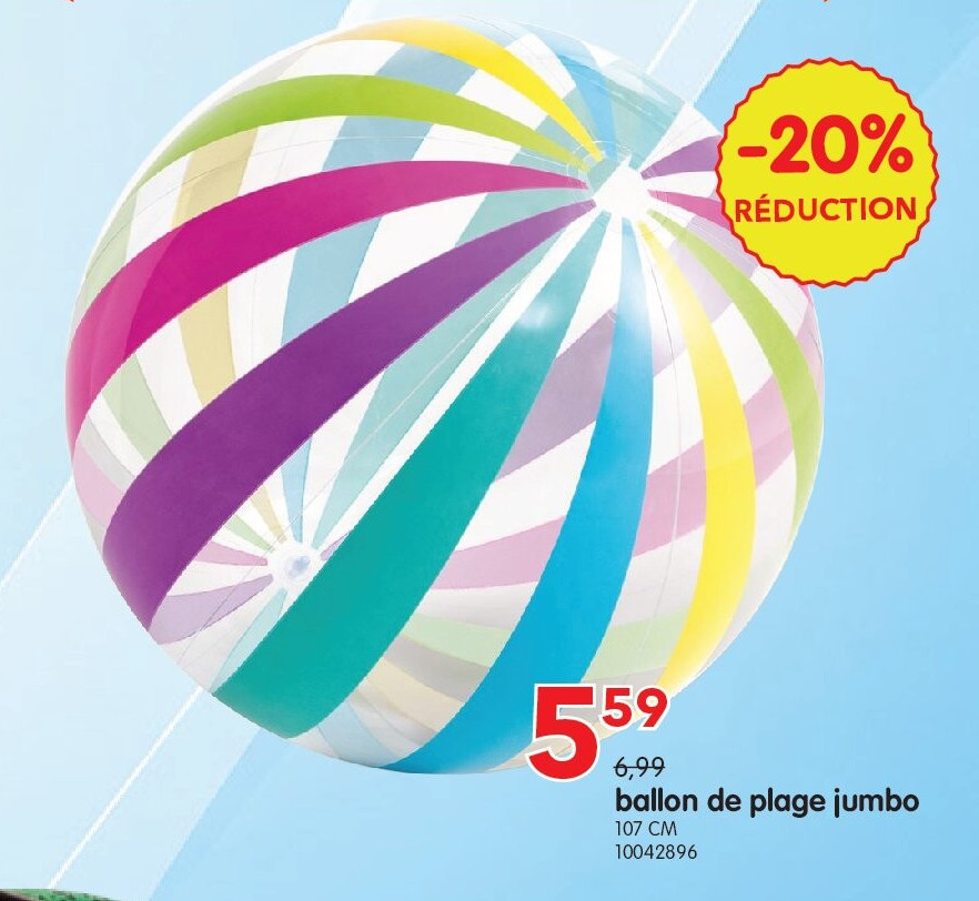 ballon de plage jumbo