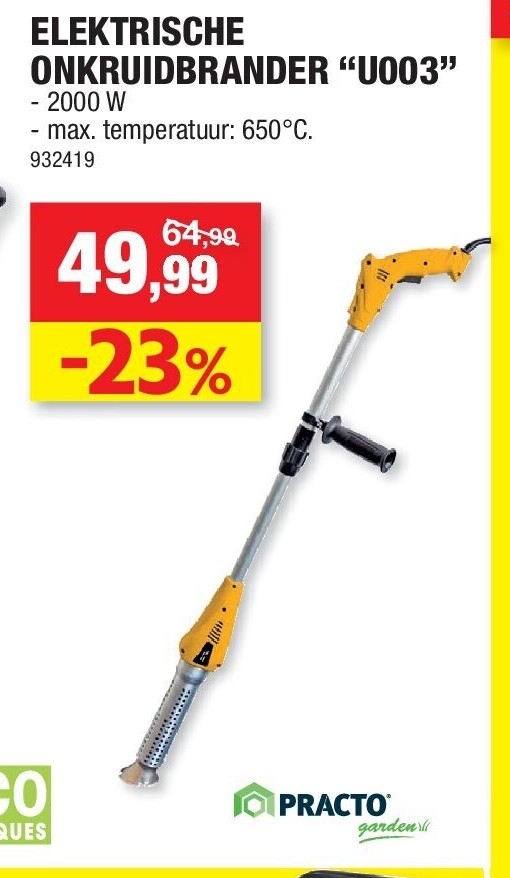 ELEKTRISCHE ONKRUIDBRANDER “U003”