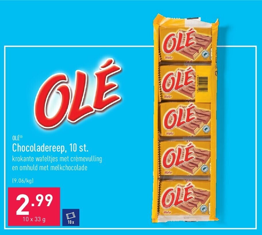 Chocoladereep, 10 st.