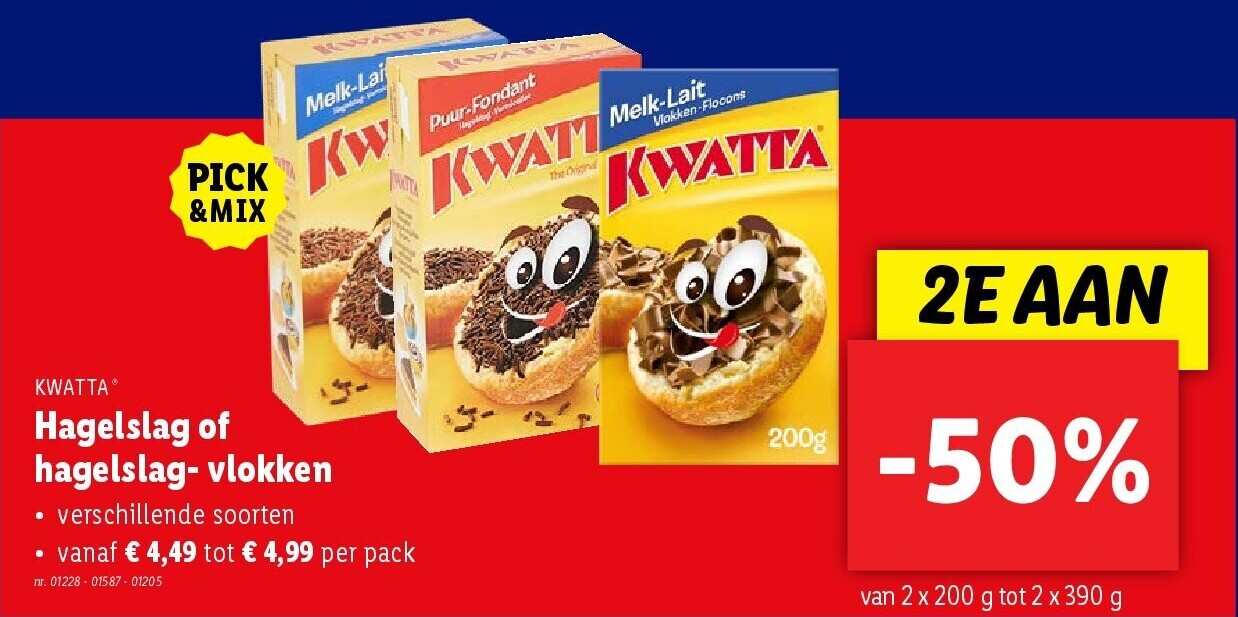 Hagelslag of hagelslag- vlokken