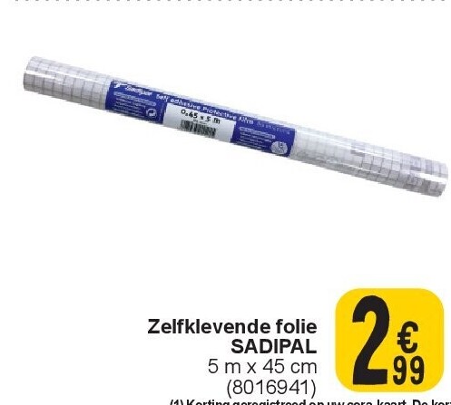 Zelfklevende folie SADIPAL