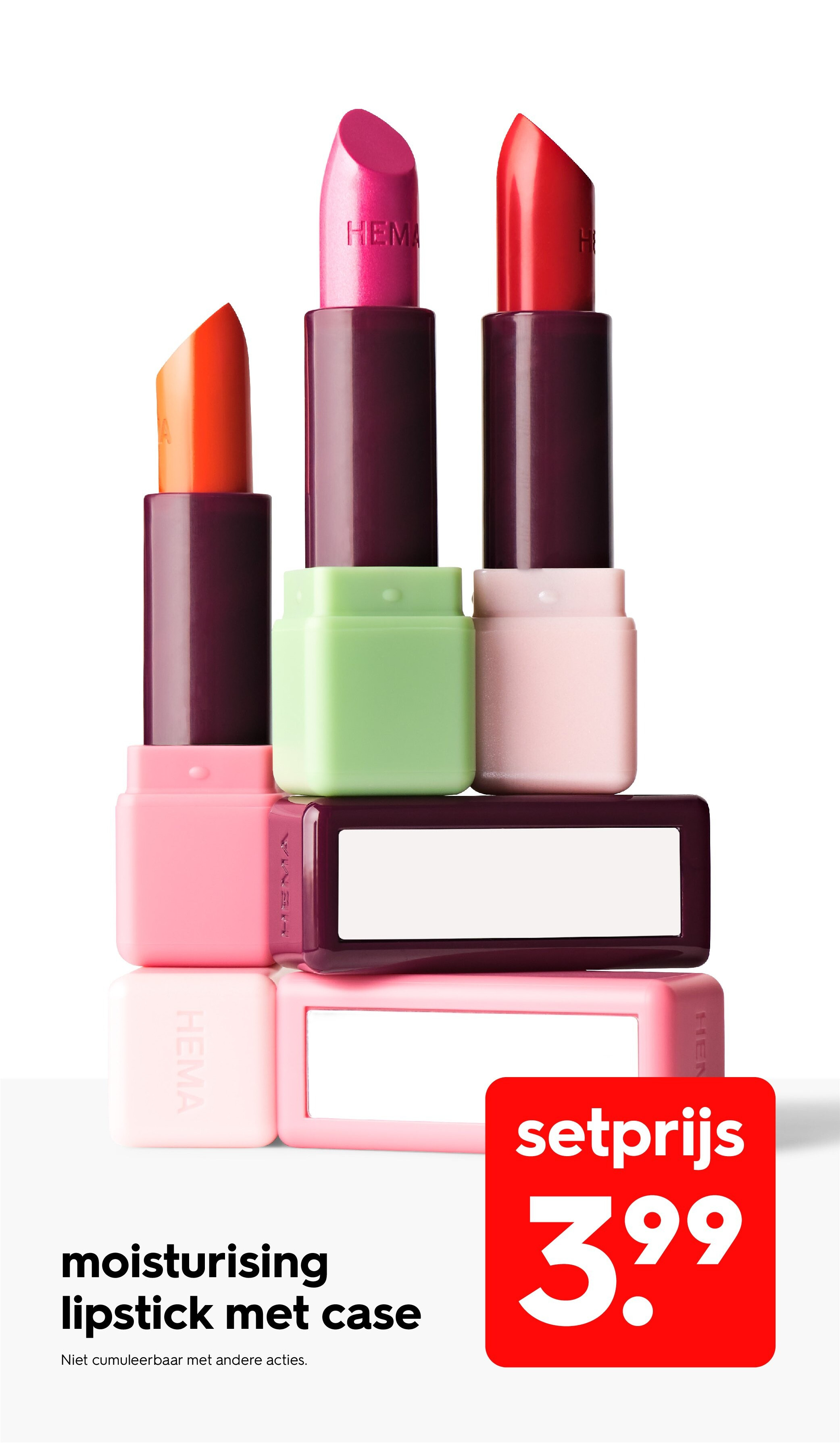 moisturising lipstick met case