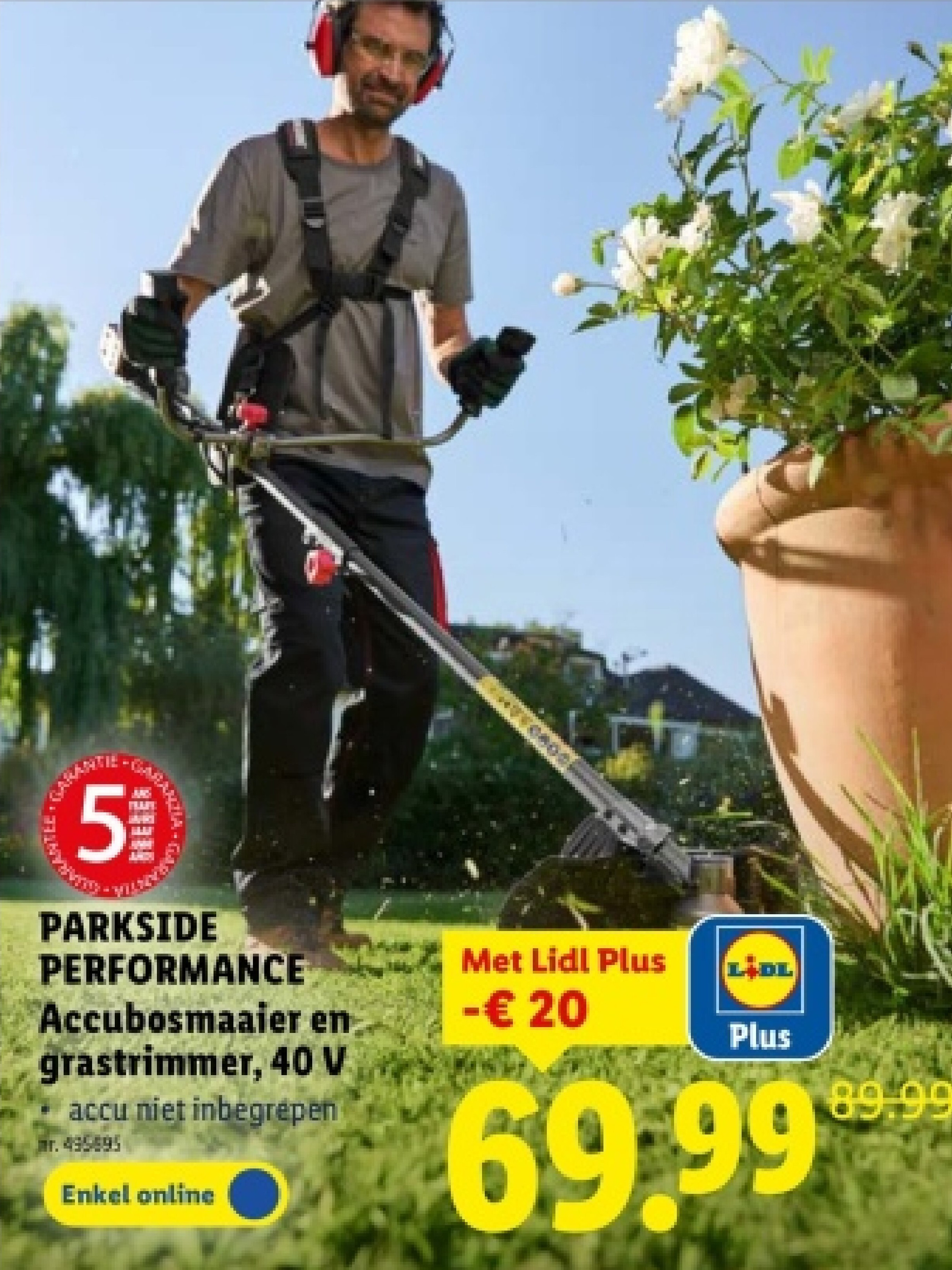 Accubosmaaier en grastrimmer, 40 V