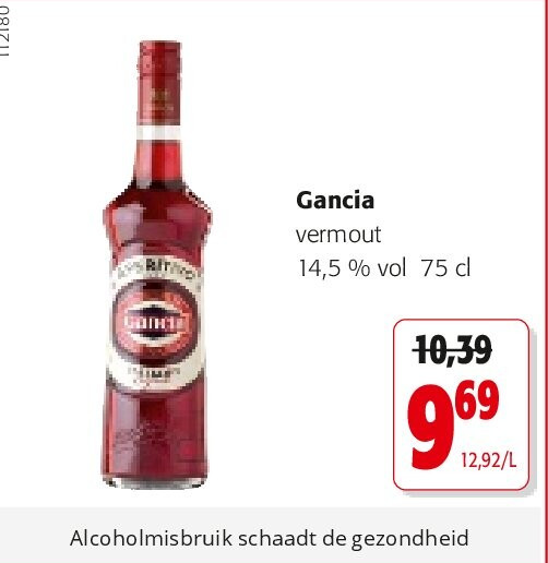 Gancia vermout 14,5 % vol 75 cl
