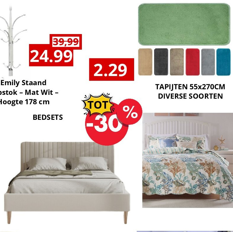 TAPIJTEN 55x270CM DIVERSE SOORTEN