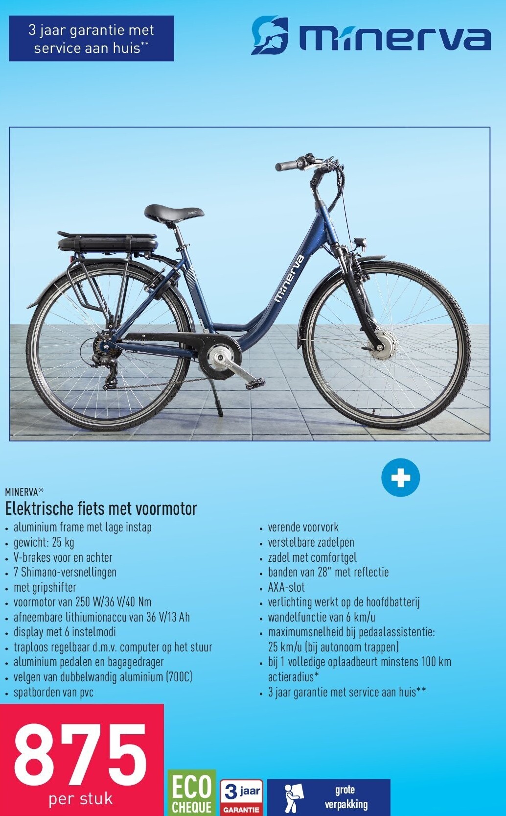 Elektrische fiets met voormotor