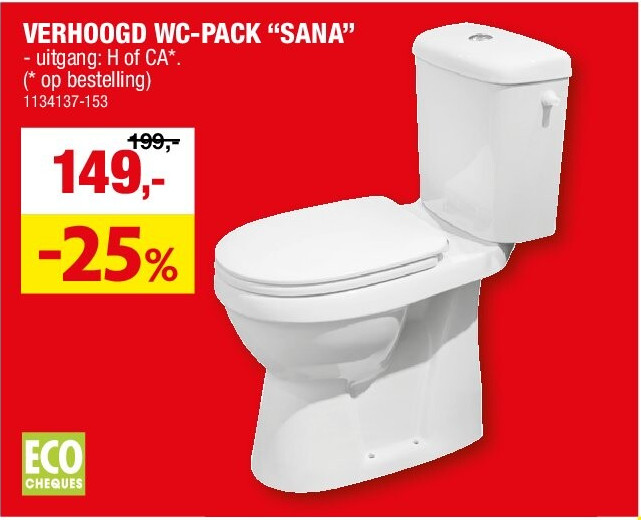 VERHOOGD WC-PACK “SANA”