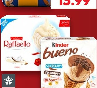 Ferrero Eis Kinder Bueno Classic oder White, Raffaello oder Rocher
