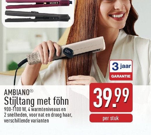 Stijltang met föhn