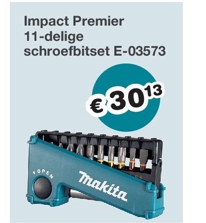 Impact Premier 11-delige schroefbitset E-03573