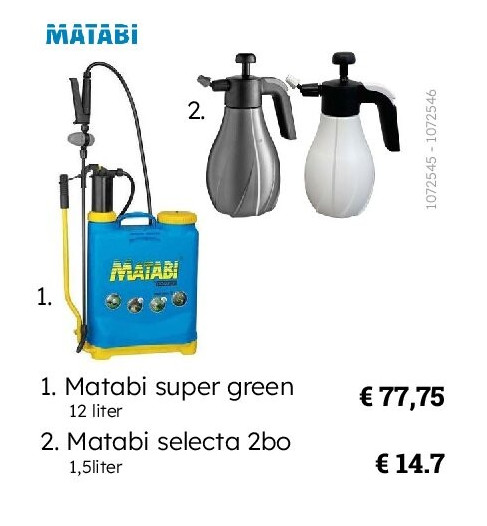 Matabi super green 12 lit