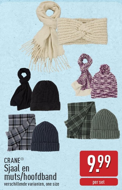 Sjaal en muts/hoofdband