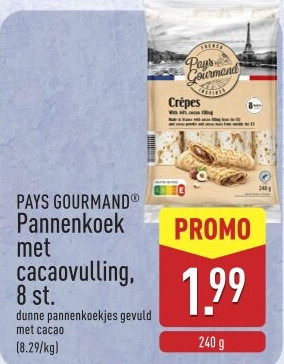 Pannenkoek met cacaovulling, 8 st.