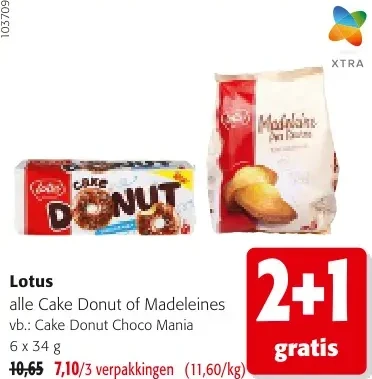 Lotus Cake Donut Choco Mania 6x34 g