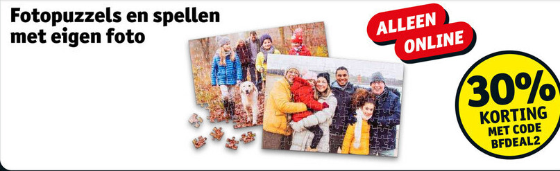 Fotopuzzels en spellen met eigen foto