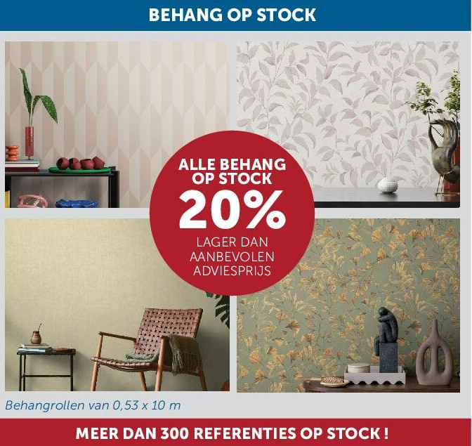 ALLE BEHANG OP STOCK
