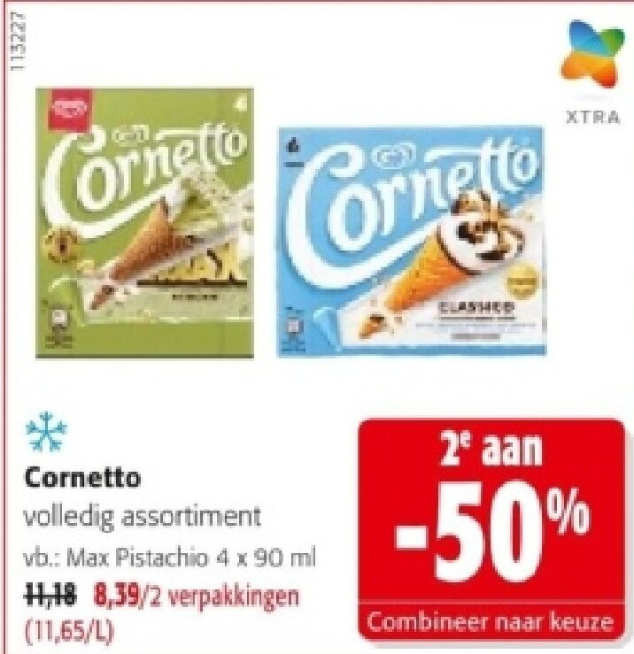 Cornetto Max Pistachio 4 x 90 ml