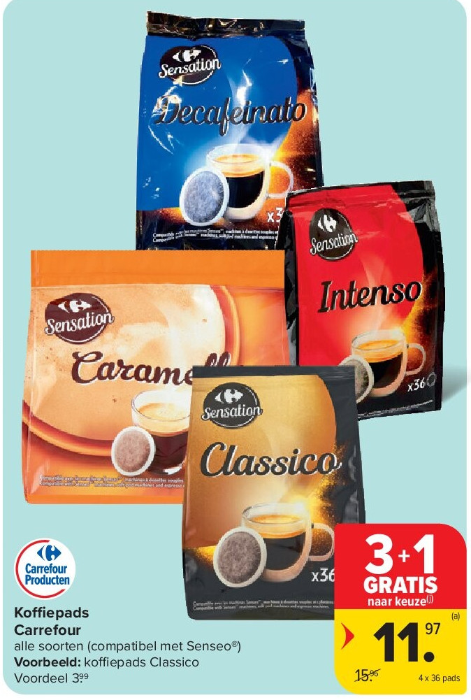 Koffiepads Carrefour