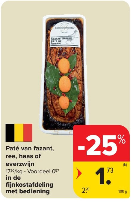 Paté van fazant, ree, haas of everzwijn