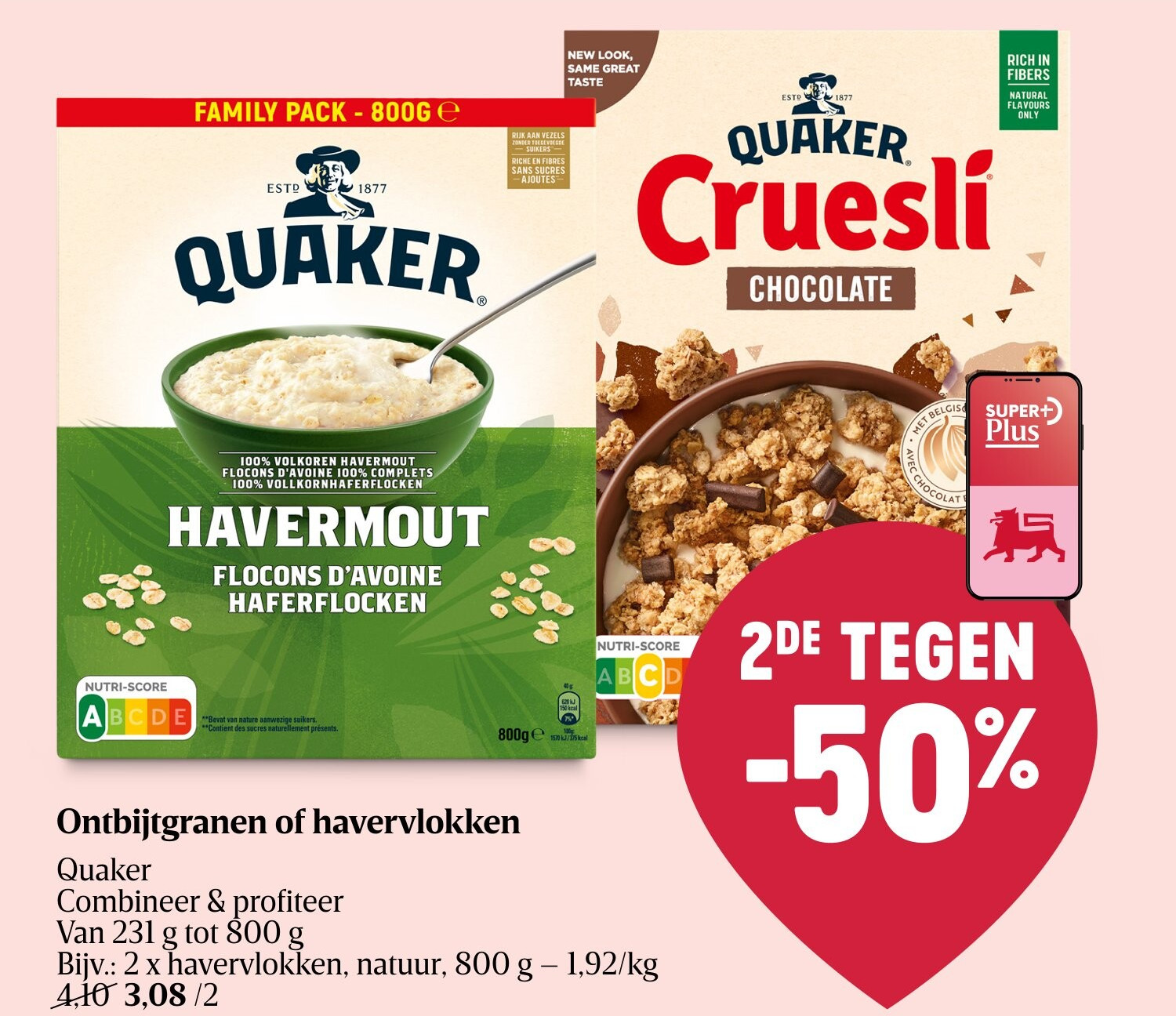 Ontbijtgranen of havervlokken