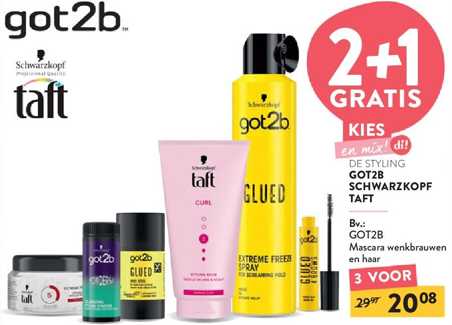 GOT2B Mascara wenkbrauwen en haar