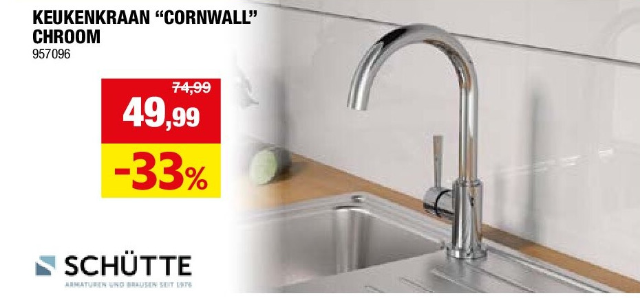 KEUKENKRAAN “CORNWALL” CHROOM