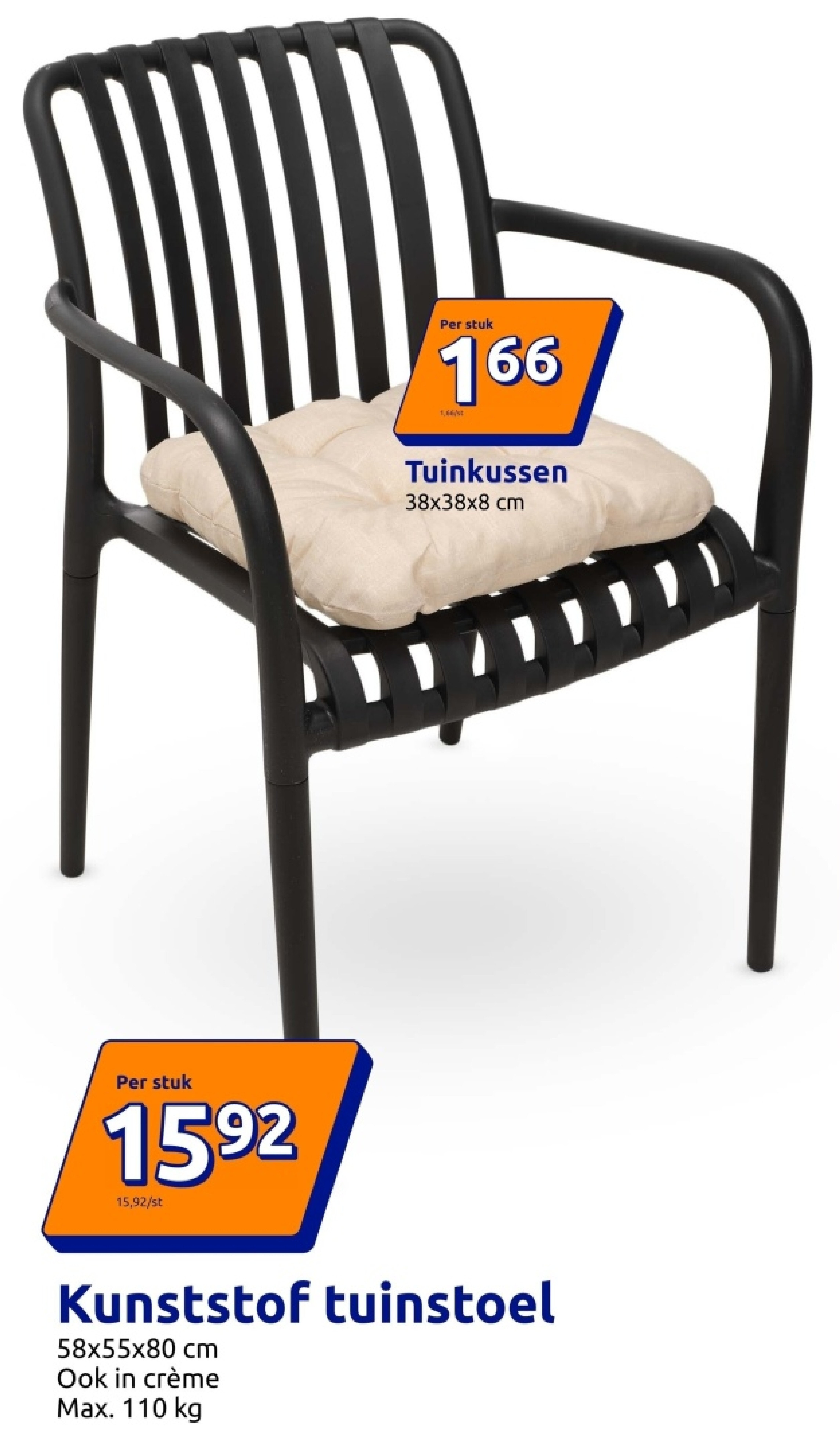 Kunststof tuinstoel