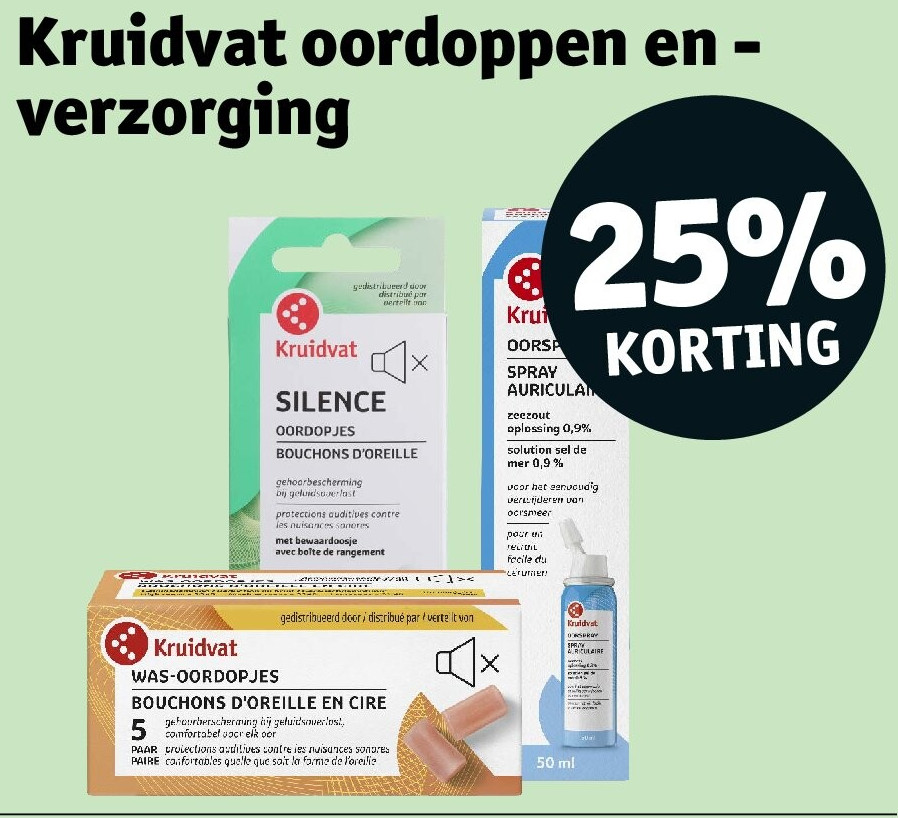 Kruidvat oordoppen en - verzorging