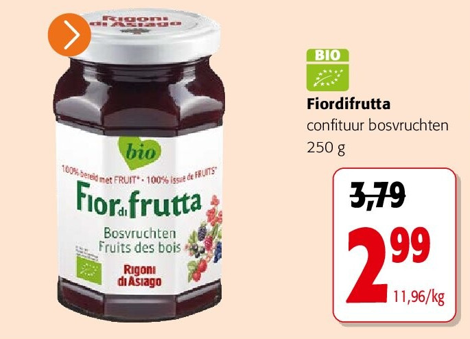 Fiordifrutta confituur bosvruchten 250 g