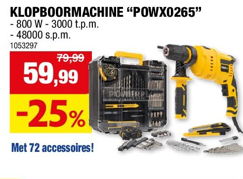 KLOPBOORMACHINE “POWX0265”