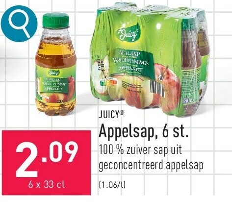 Appelsap, 6 st.