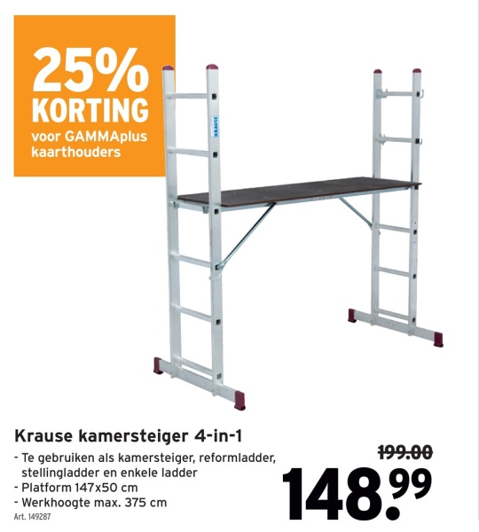 Krause kamersteiger 4-in-1