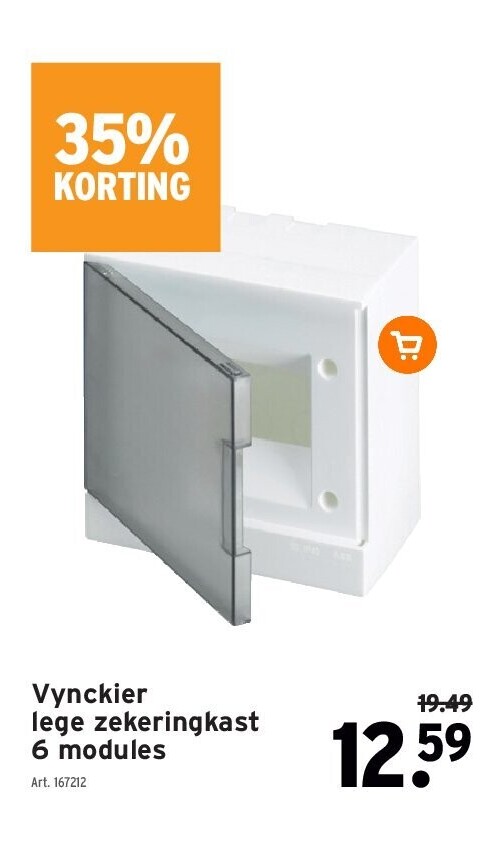 Vynckier lege zekeringkast 6 modules