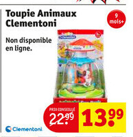 Toupie Animaux Clementoni