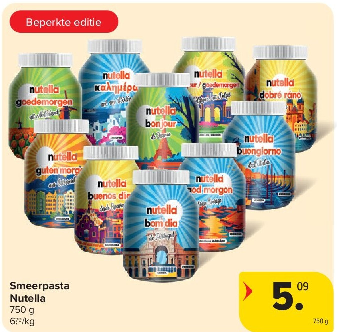 Smeerpasta Nutella