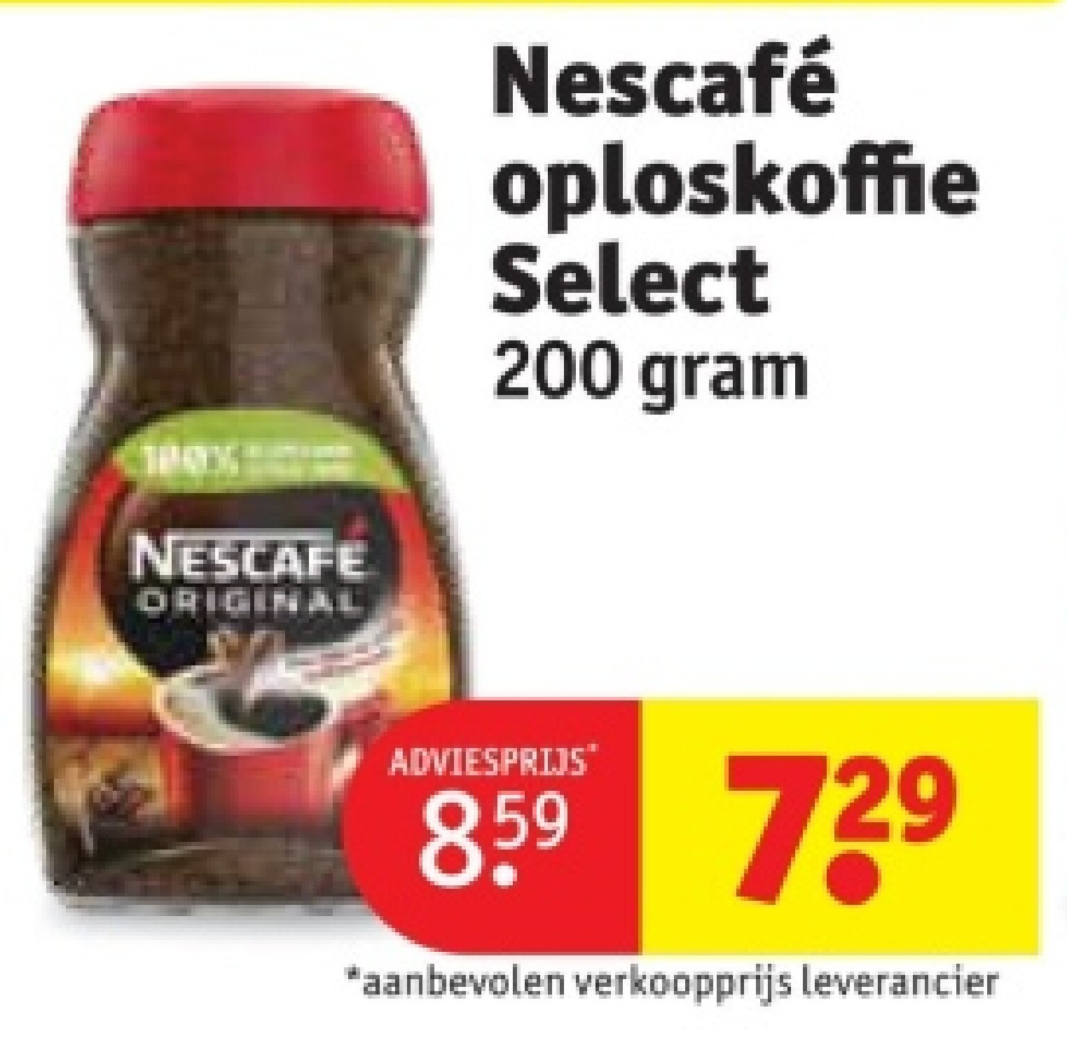 Nescafé oploskoffie Select 200 gram