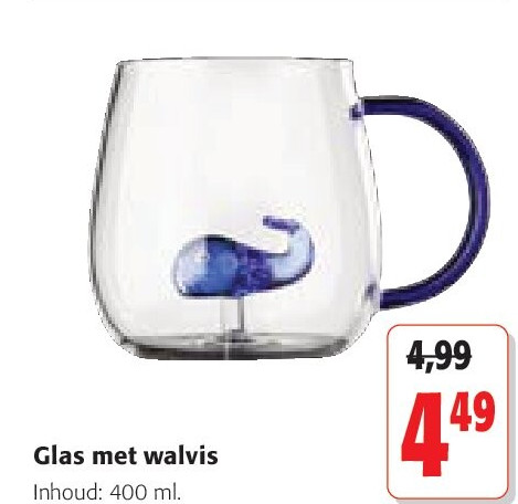 Glas met walvis