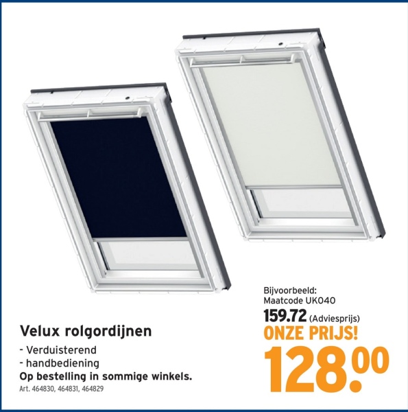 Velux rolgordijnen