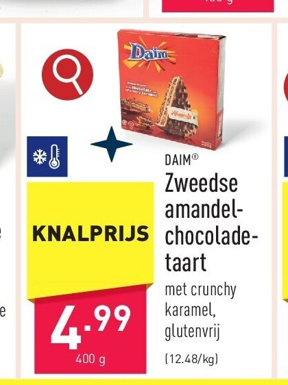 Zweedse amandelchocolade- taart