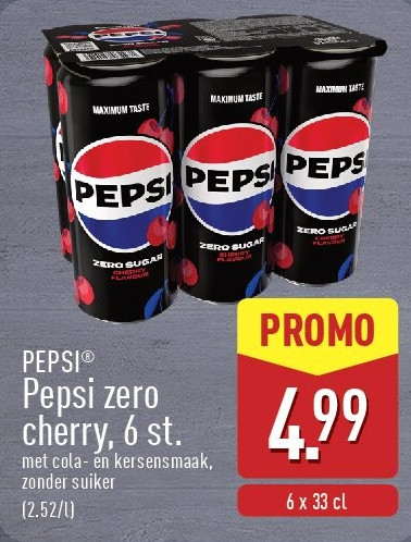 Pepsi zero cherry, 6st.