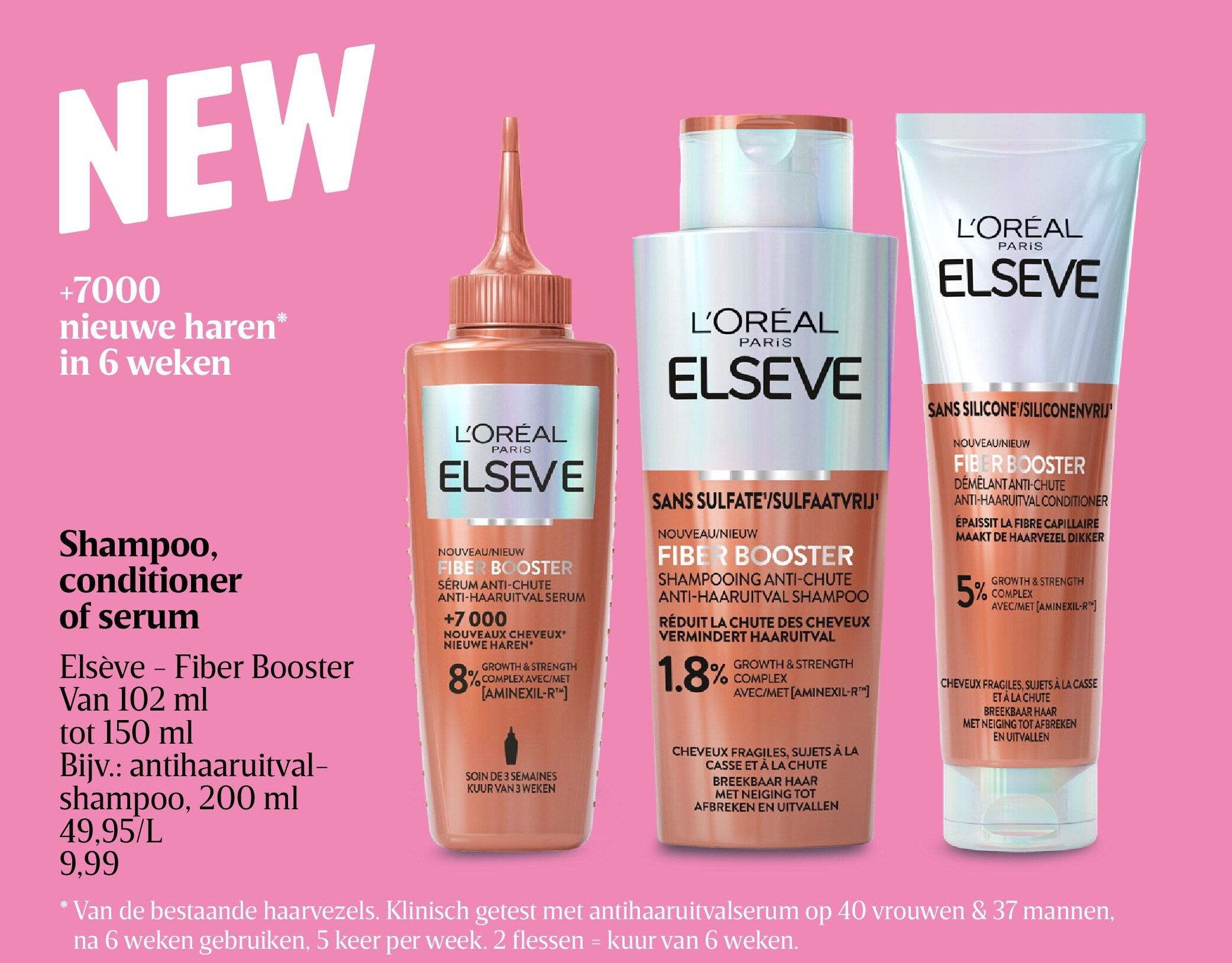 Shampoo, conditioner of serum