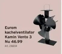 Eurom kachelventilator Kamin Vento 3